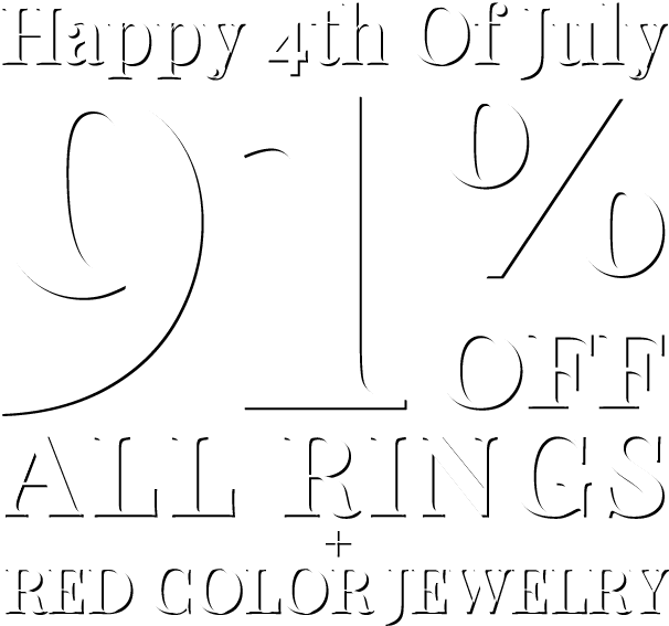 Happy 4th Of July - All Rings & Red Color Jewelry 91% Off