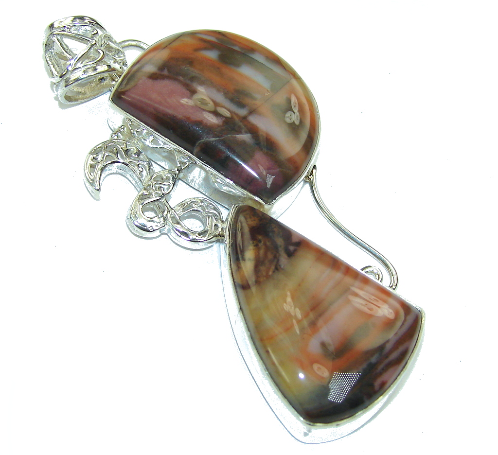 Big! Beautiful Style! Noreena Jasper Sterling Silver Pendant