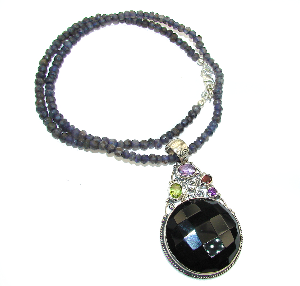 Black Whisper! Black Onyx Sterling Silver necklace