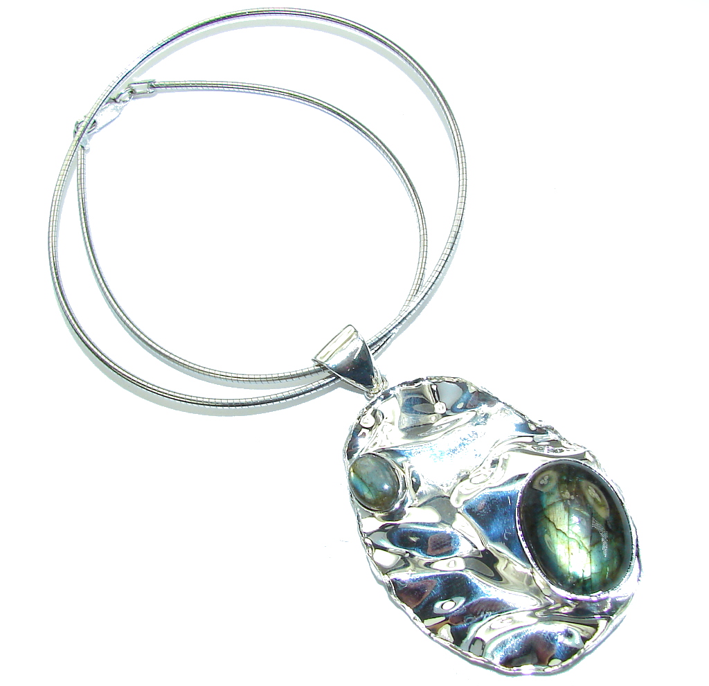 Amazing Style AAA labradorite Sterling Silver necklace
