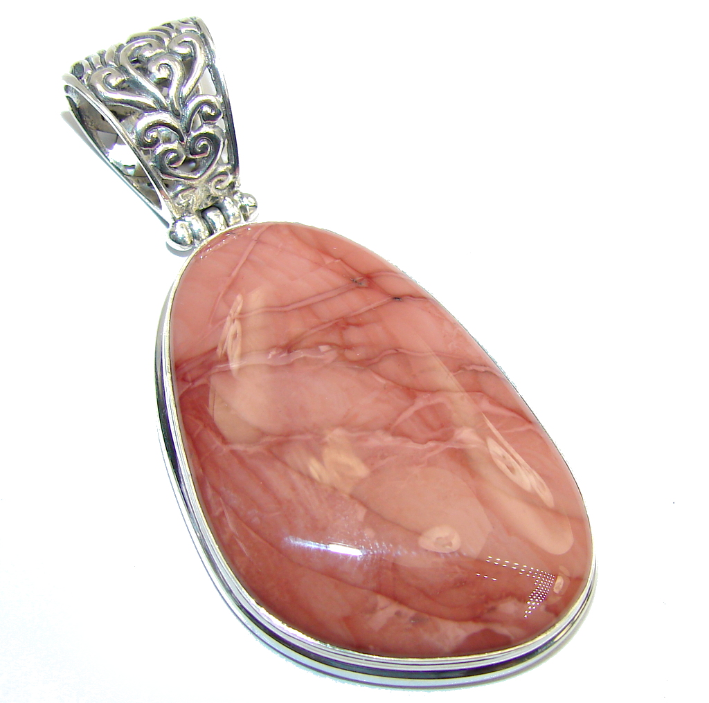 Amazing Style AAA Imperial Jasper Sterling Silver Pendant