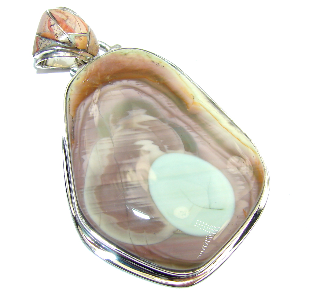 Gorgeous AAA Imperial Jasper Sterling Silver Pendant
