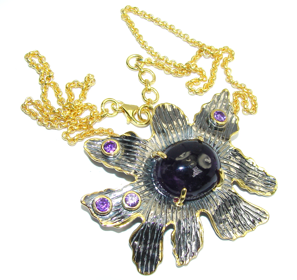 Mystic Princess Purple Amethyst Sterling Silver necklace