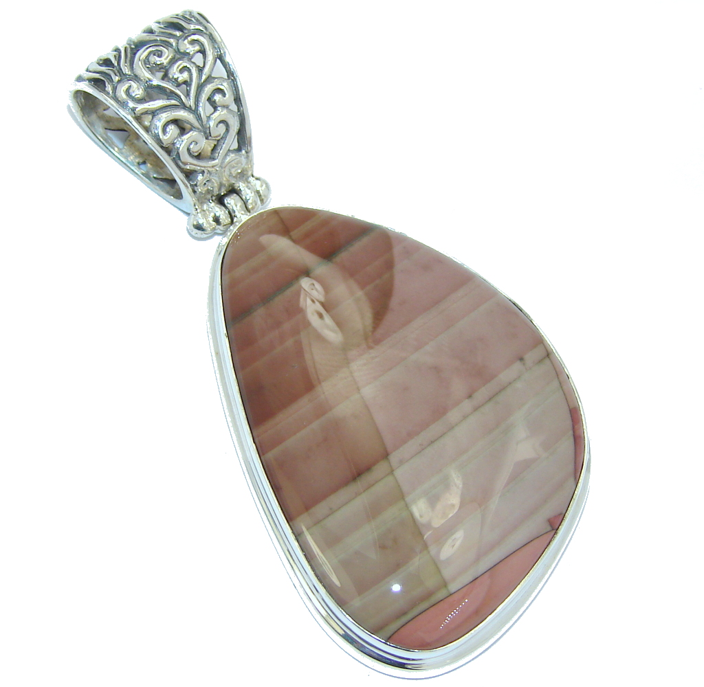 Amazing Style AAA Imperial Jasper Sterling Silver Pendant