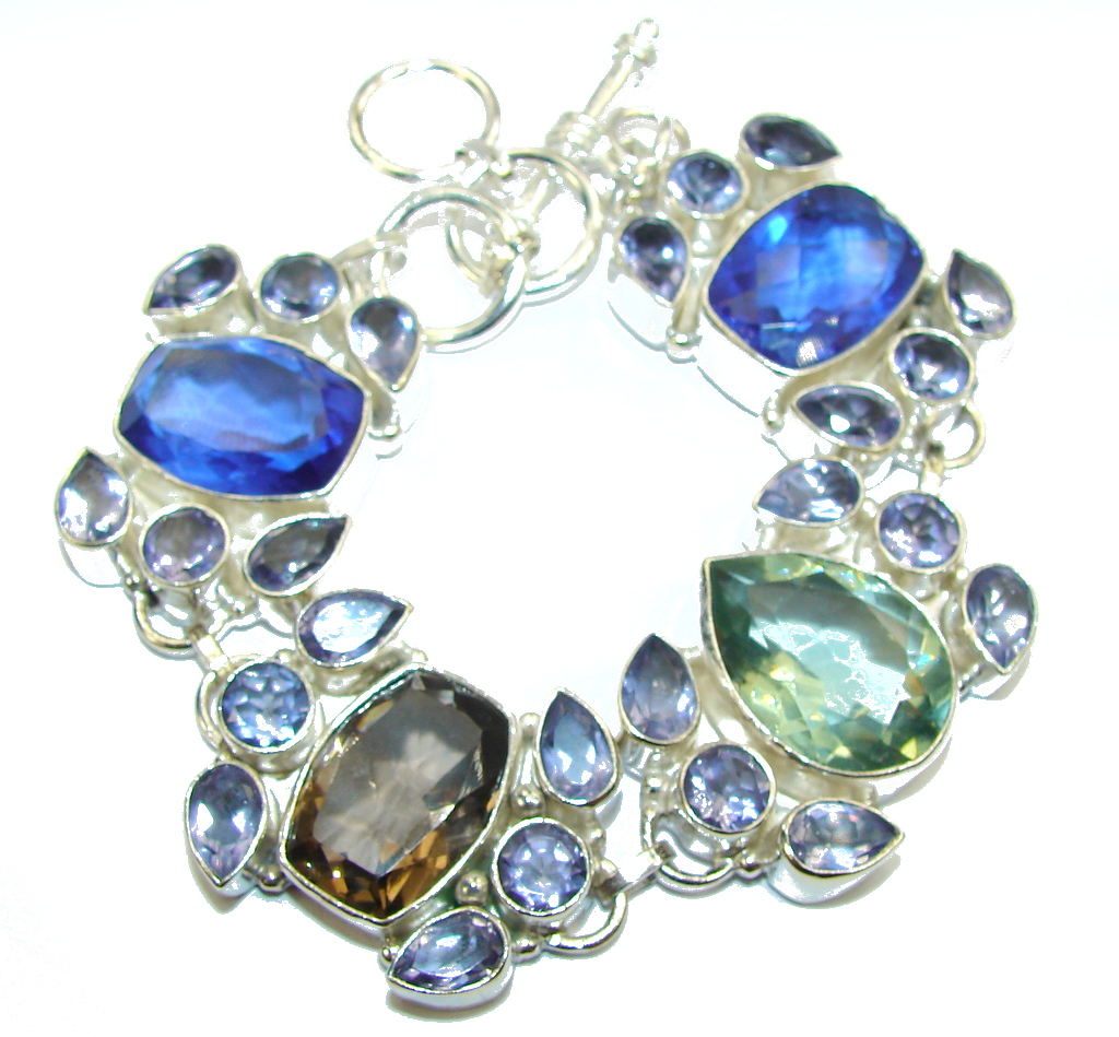 Fashion Beauty! Created Purple Amethyst Sterling Silver Bracelet