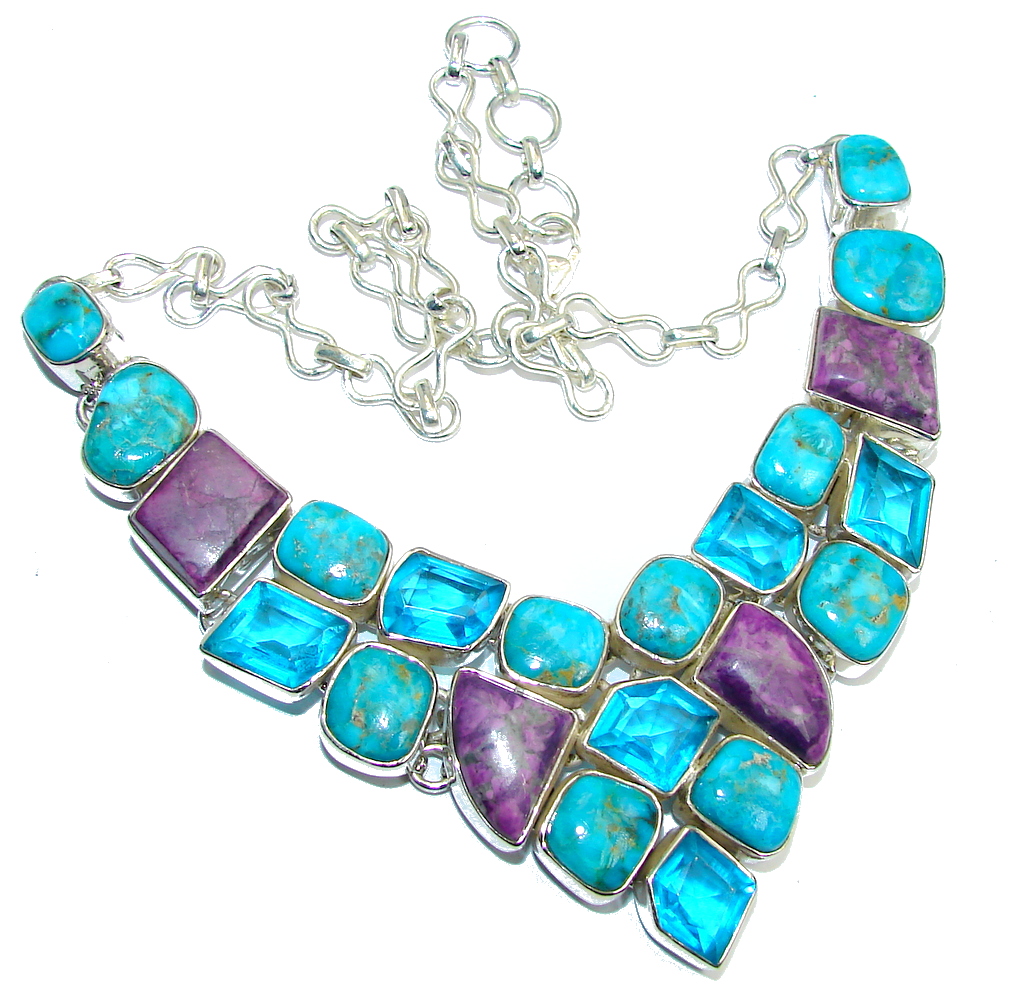 AAA Sleeping Beauty Turquoise Sterling Silver necklace
