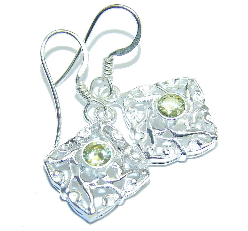 Amazing Peridot Sterling Silver Earrings