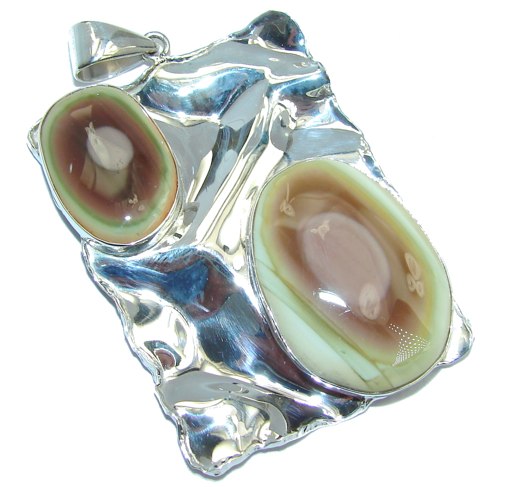 Big Exclusive AAA+ quality Imperial Jasper Sterling Silver Pendant