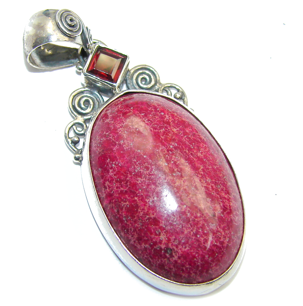 Beauty Sea Sediment Jasper Sterling Silver pendant