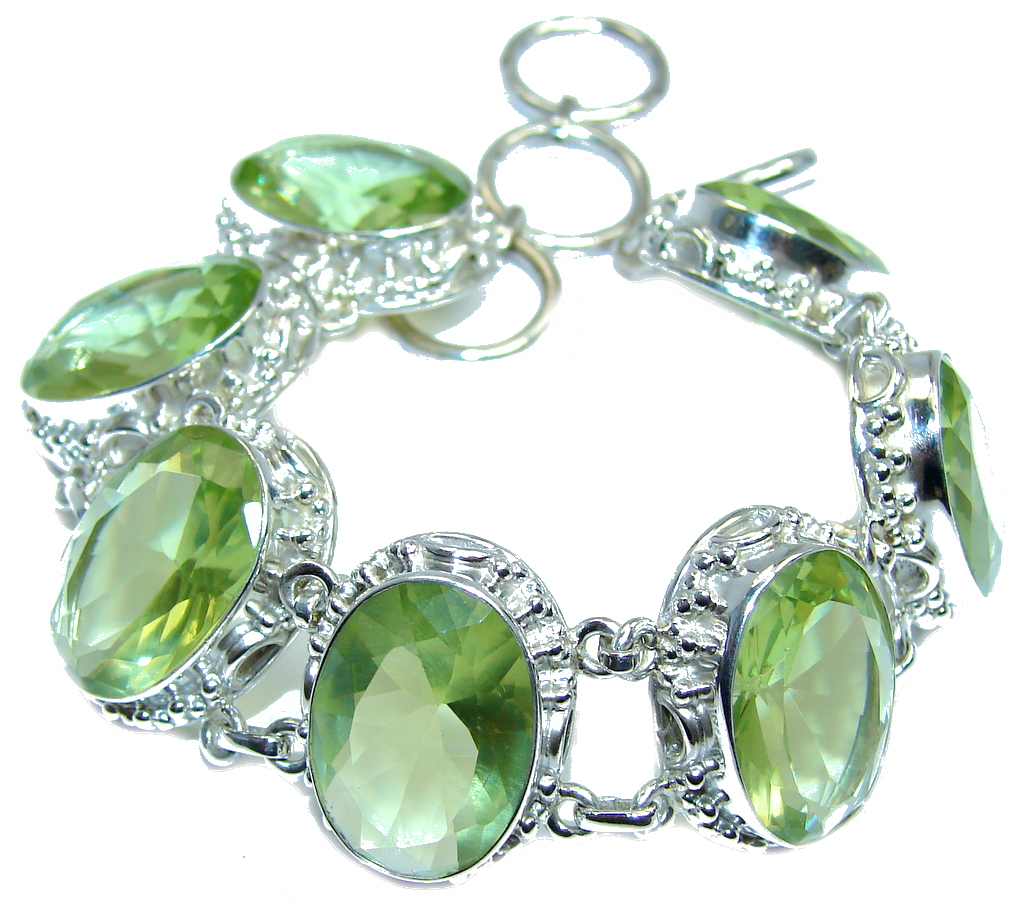 Secret Beauty created Citrine Sterling Silver Bracelet