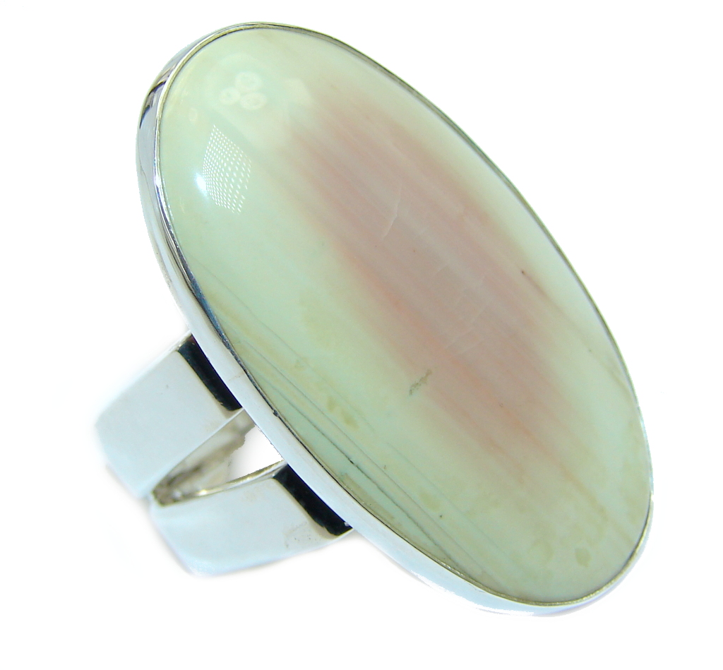 Amazing Imperial Jasper Sterling Silver Ring size 6 1/2
