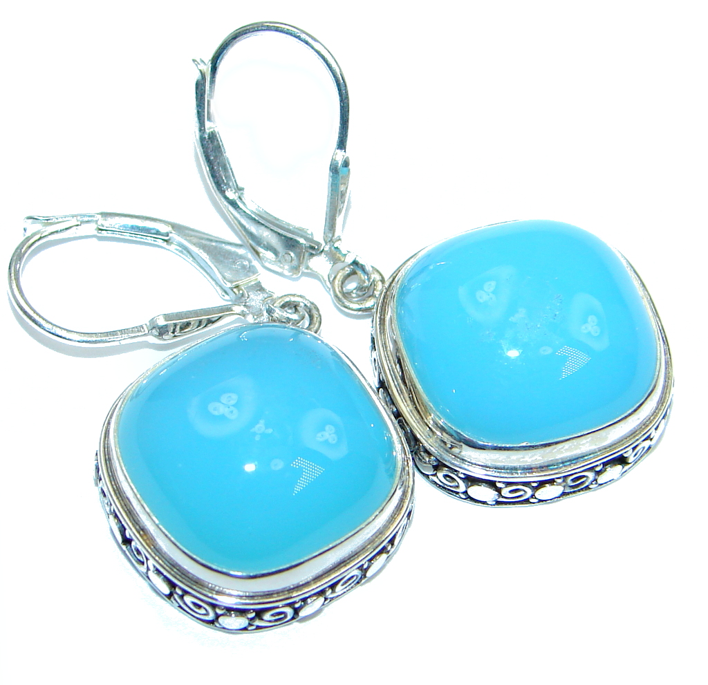 Chunky Botswana Agate Sterling Silver earrings