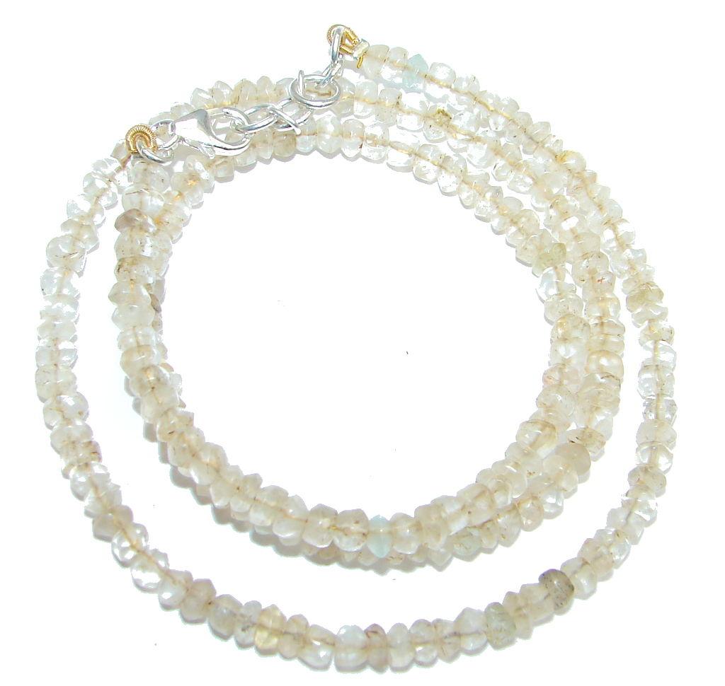 Amazing Genuine Citrine Sterling Silver Necklace