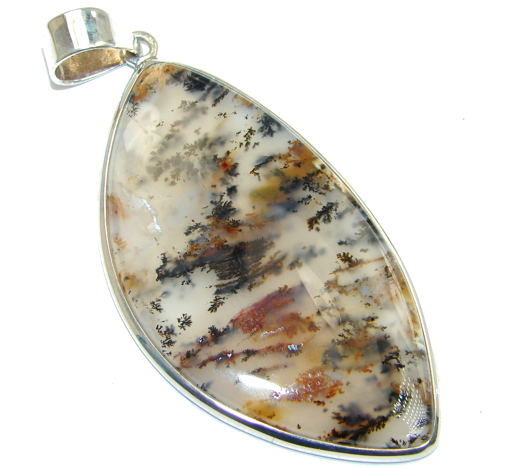AAA quality Montana Agate Sterling Silver handcrafted Pendant
