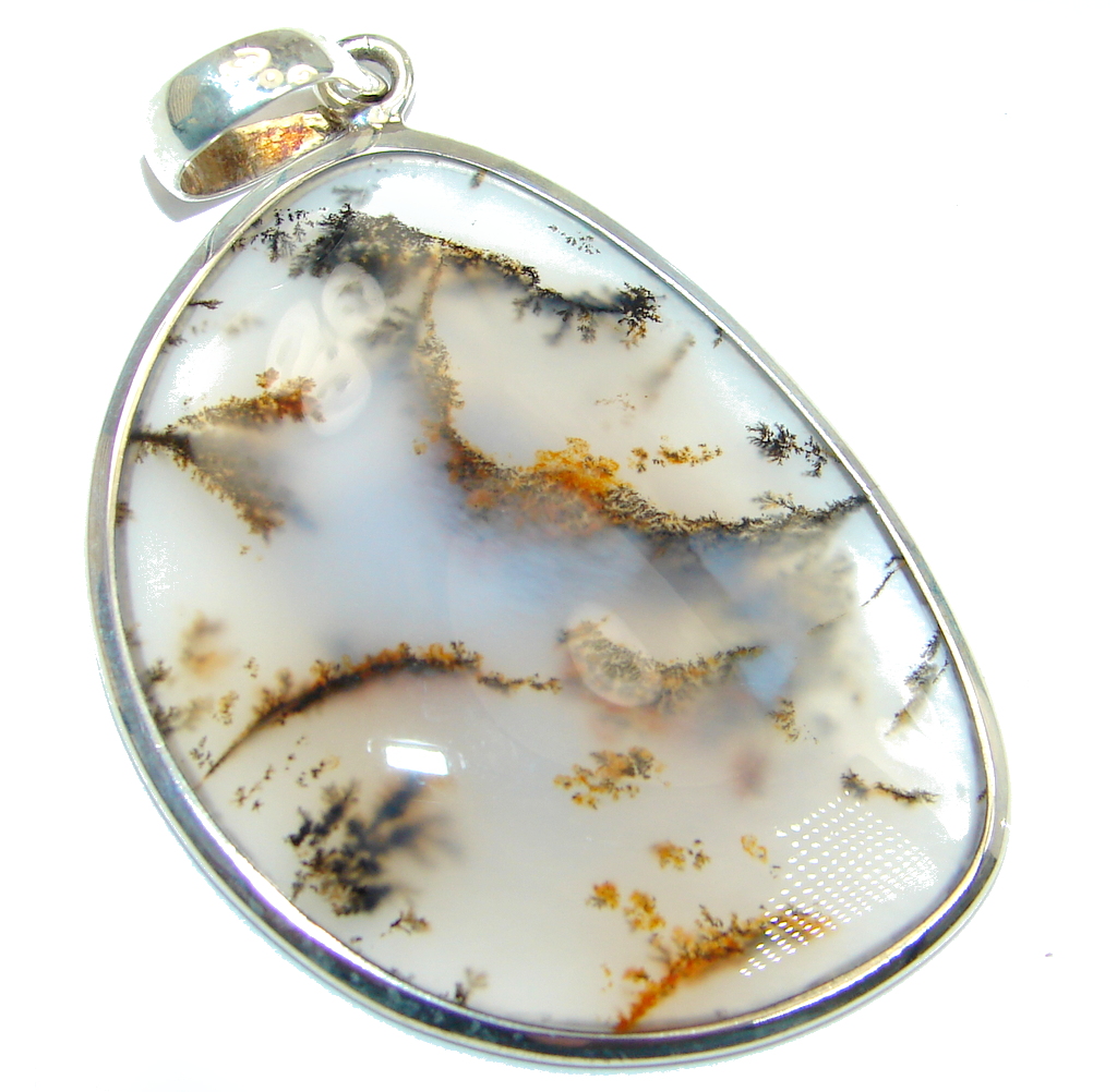 AAA quality Montana Agate Sterling Silver handcrafted Pendant