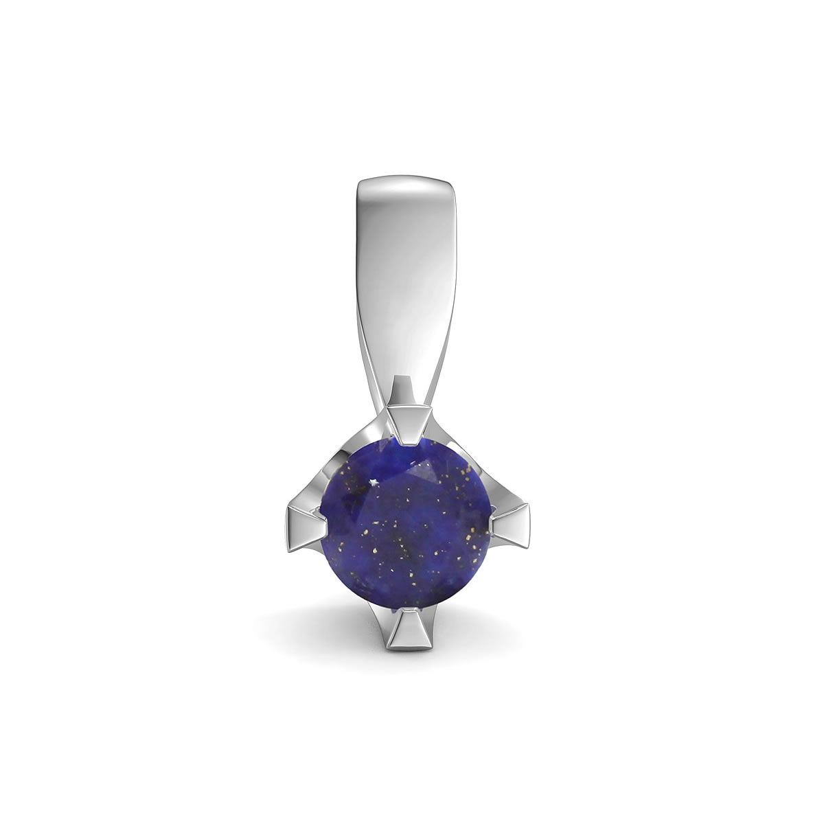 Elegant pendant in sterling silver with a lapis lazuli