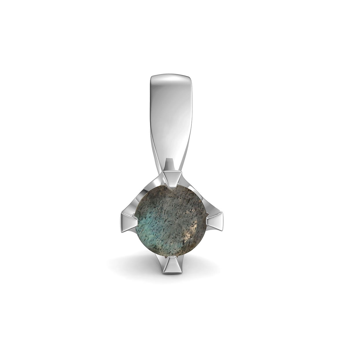 Elegant pendant in sterling silver with a labradorite