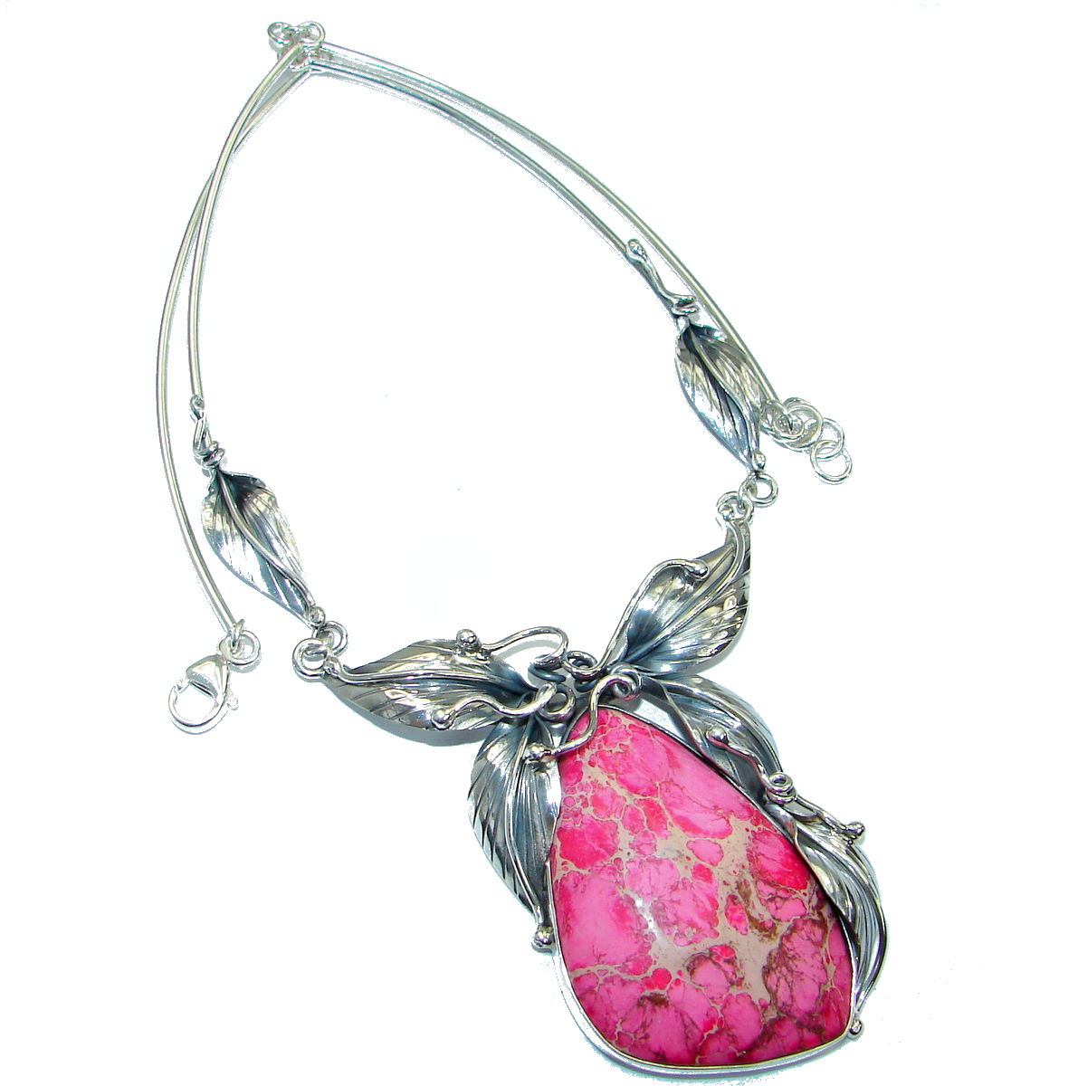 Julietta Sea Sediment Jasper .925 Sterling Silver handmade necklace