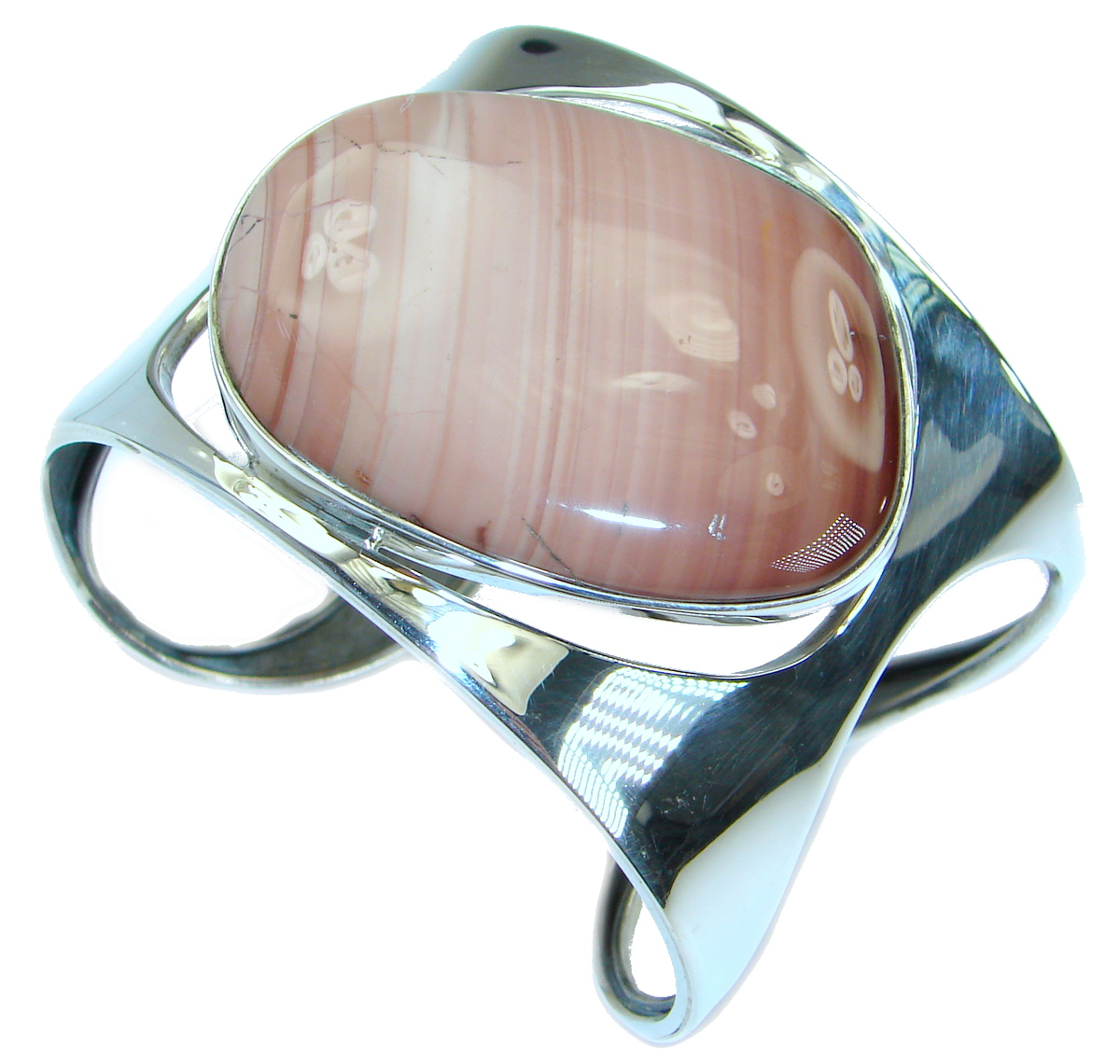 Bohemian Style Excellent quality Imperial Jasper .925 Sterling Silver Bracelet / Cuff
