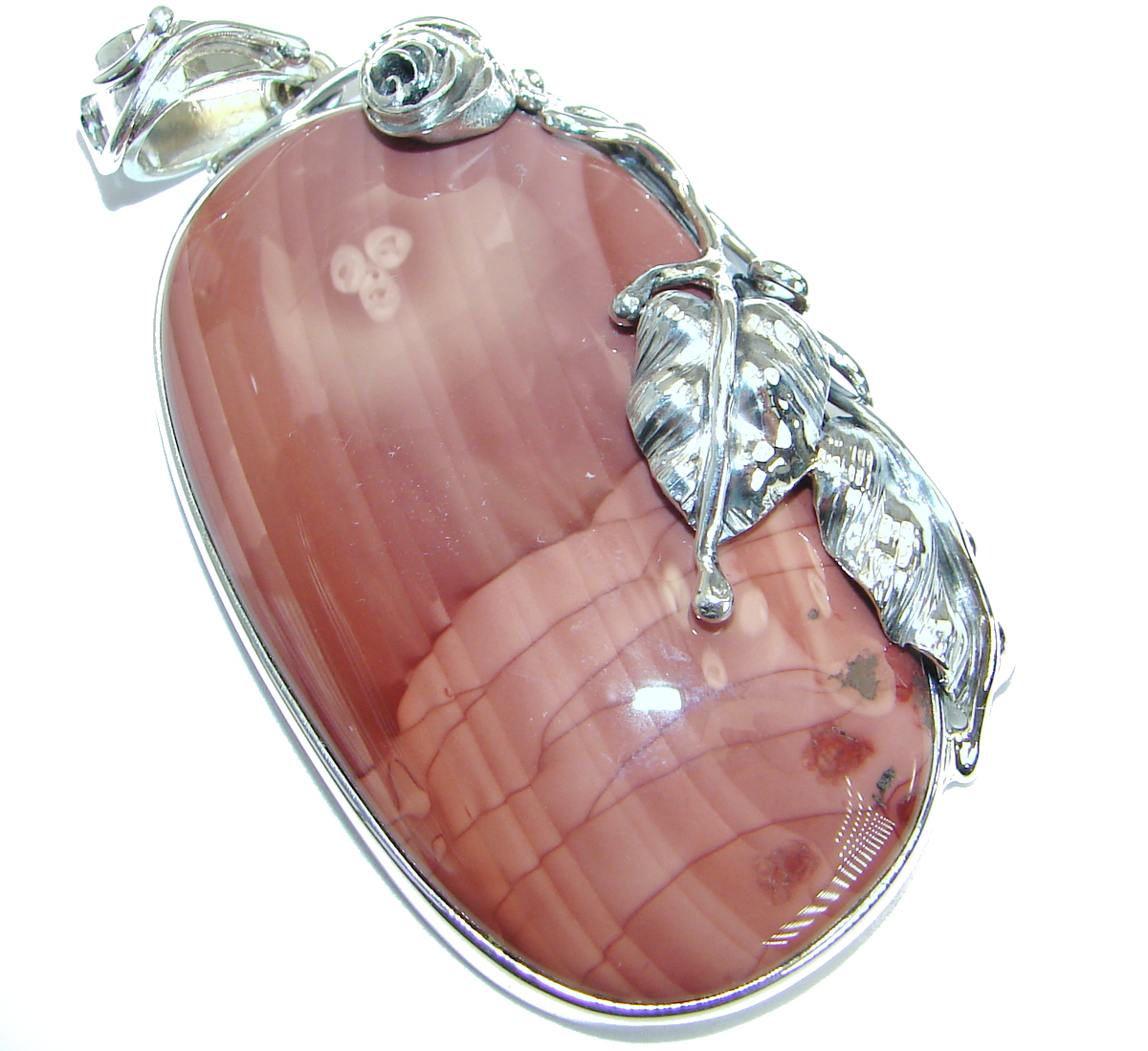 Sweet Melody Imperial Jasper .925 Sterling Silver handmade Pendant