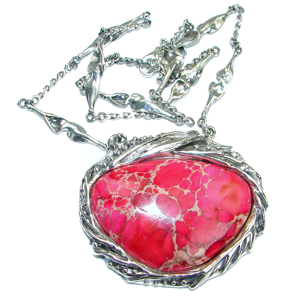 Julietta Sea Sediment Jasper .925 Sterling Silver handmade necklace