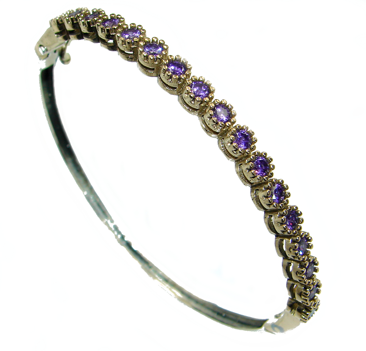 Special Item created Sapphire 925 Sterling Silver Bracelet