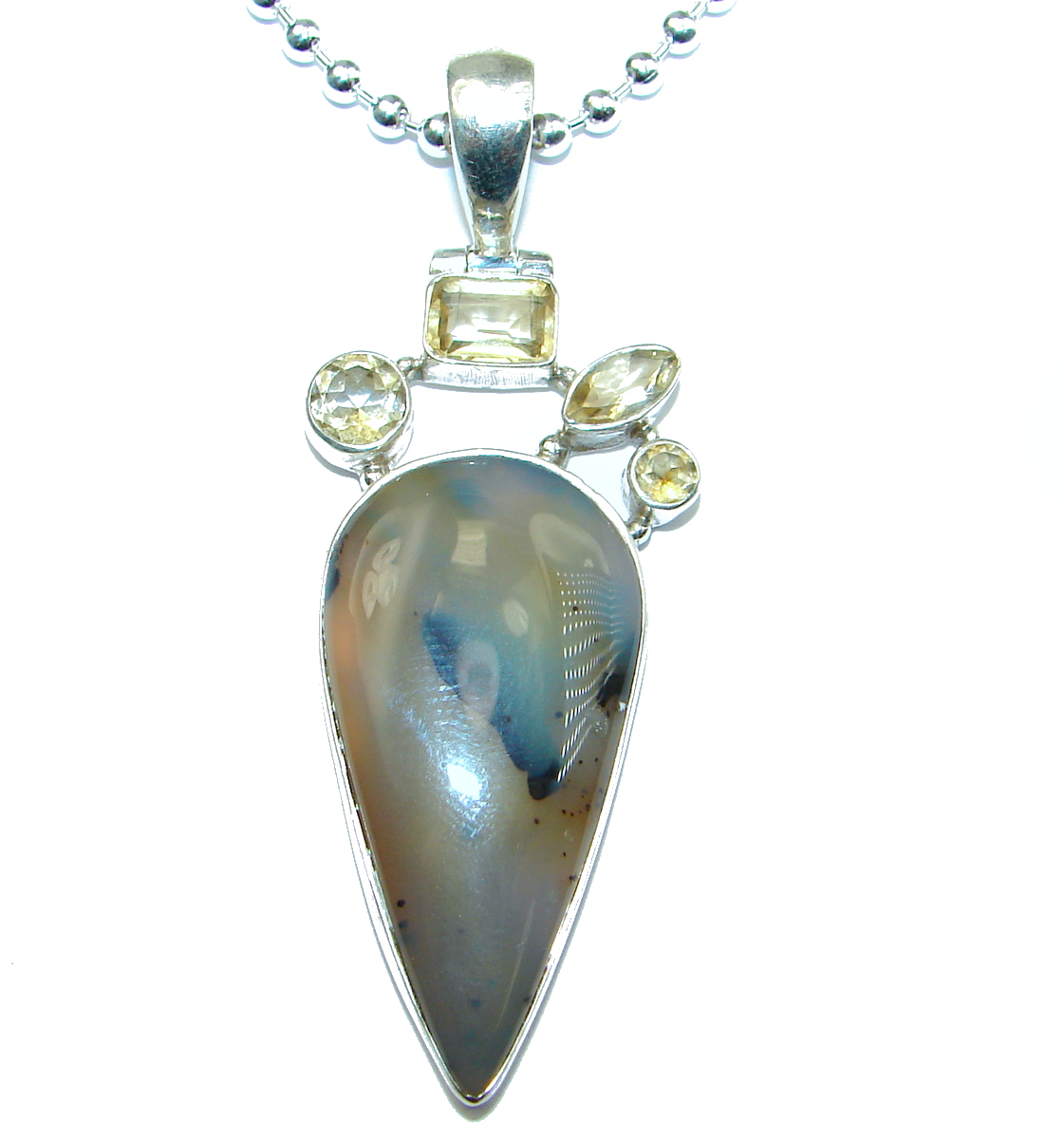 Great Impression Scentic Agate Sterling Silver necklace