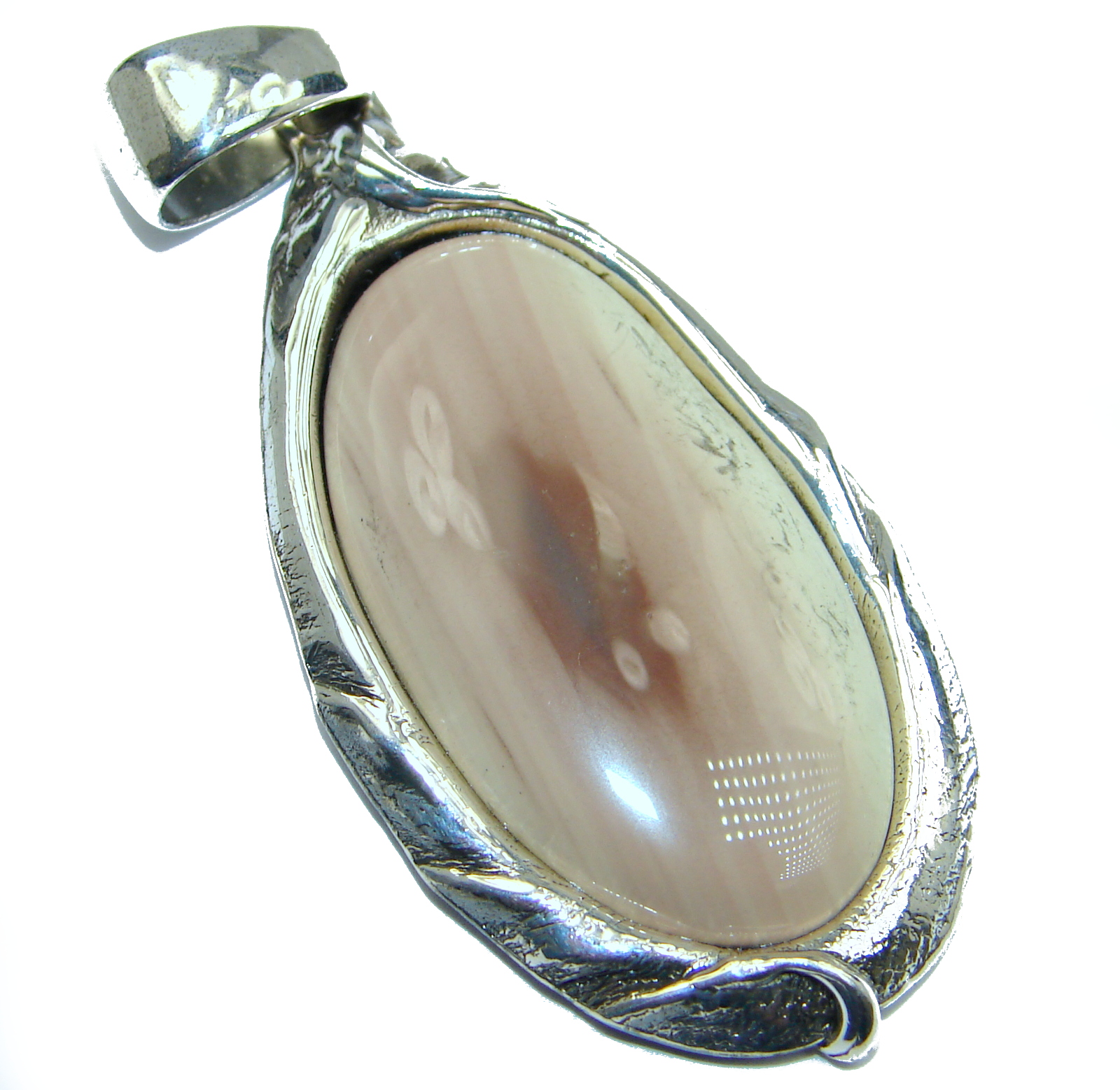 Sweet Melody Imperial Jasper .925 Sterling Silver handmade Pendant