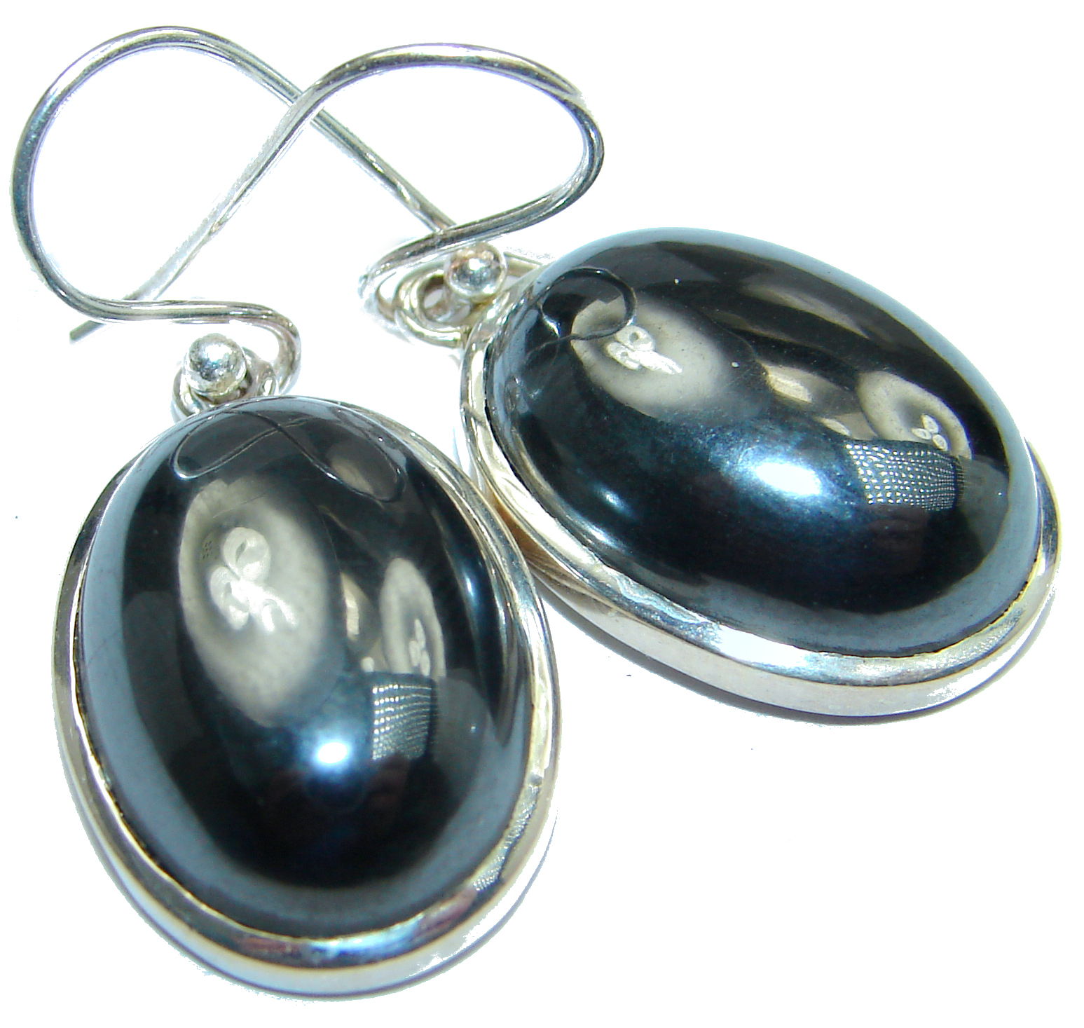 Perfect Hematite .925 Sterling Silver handmade earrings