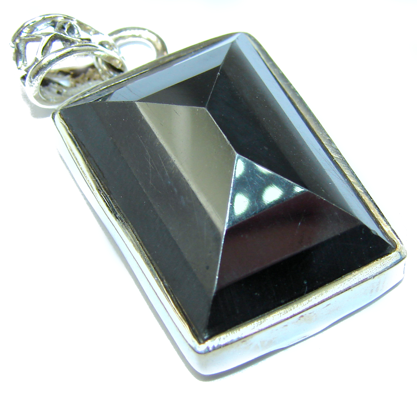 Exquisite Hematite .925 Sterling Silver handmade Pendant