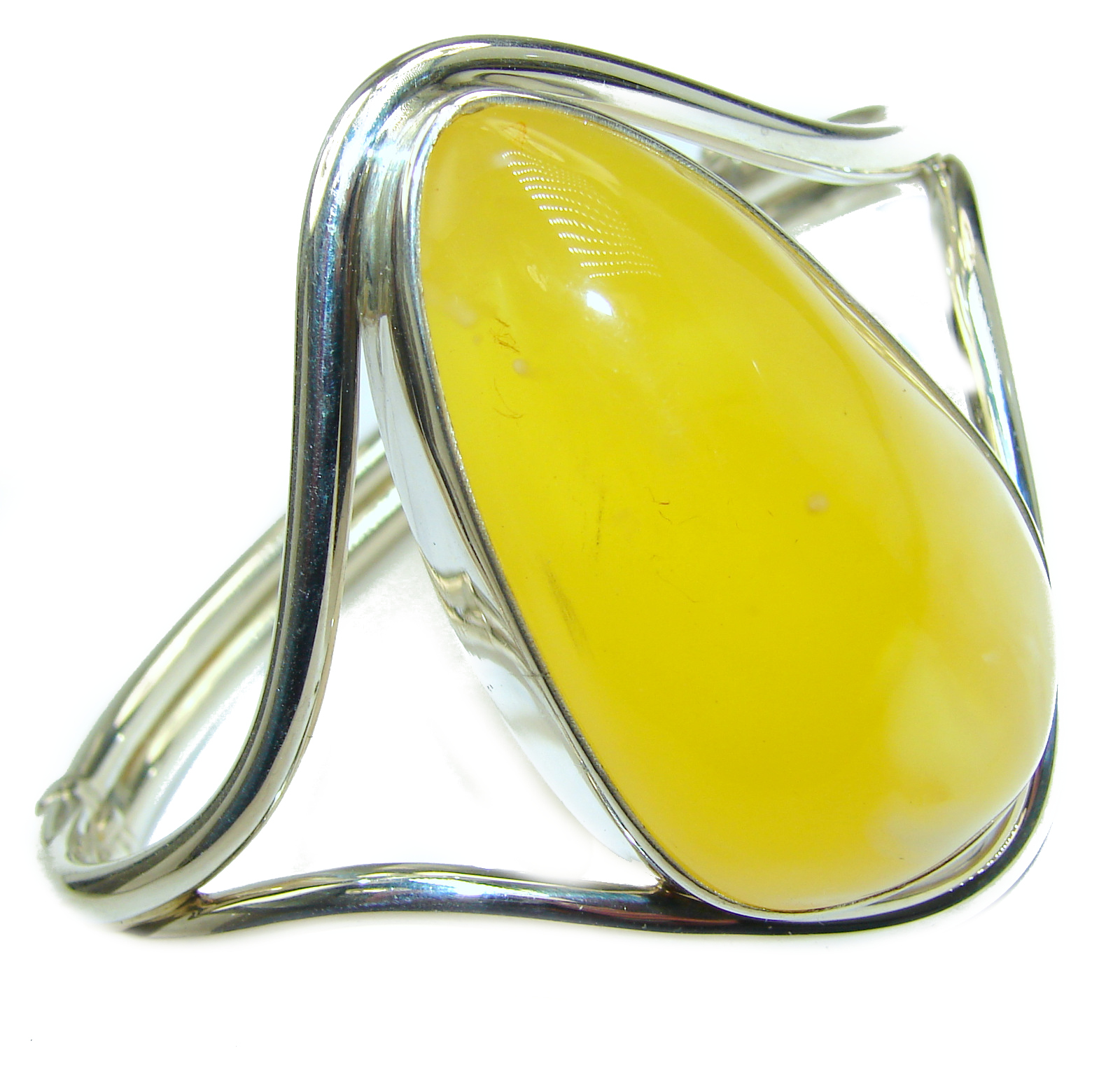Wonderful genuine Butterscotch Baltic Amber Sterling Silver handmade Bracelet
