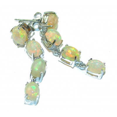 A Million Stars Ethiopian Opal .925 Sterling Silver handcrafted earrings