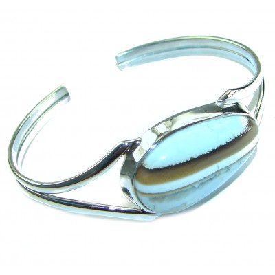 Owhyee Blue Opal - Owhyee Opal .925 Sterling Silver Handcrafted Bracelet / Cuff