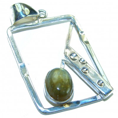 Aurora Fire Labradorite .925 Sterling Silver handcrafted Pendant