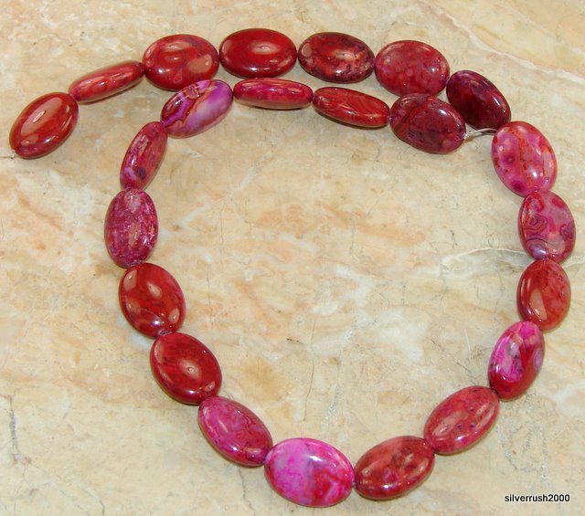 Rare Natural Pink Moss Agate Beads Strand | Dazzlebridge