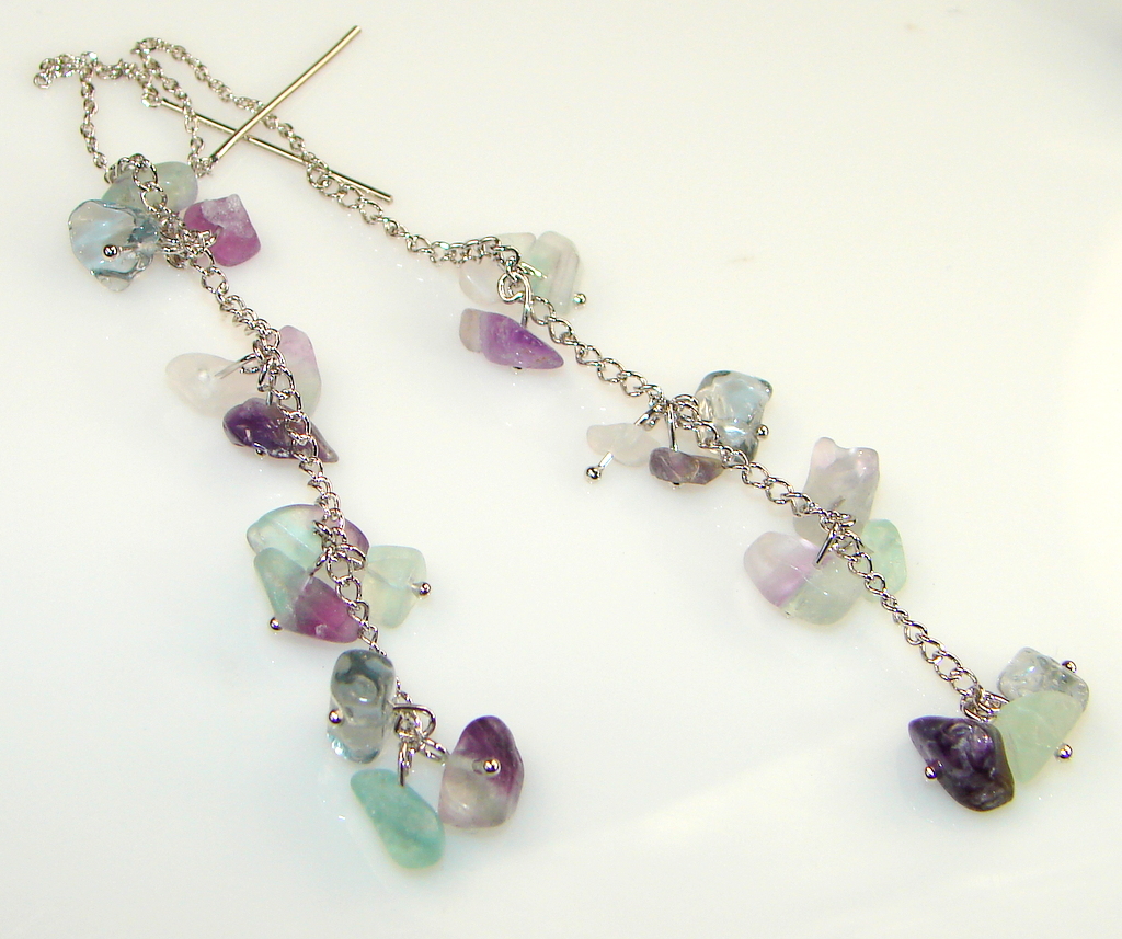 Long Beautiful Aquamarine Sterling Silver Earrings