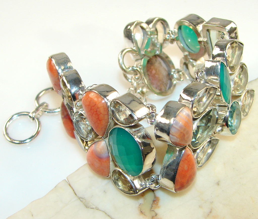 Beautiful Like a Sun Citrine Sterling Silver Bracelet