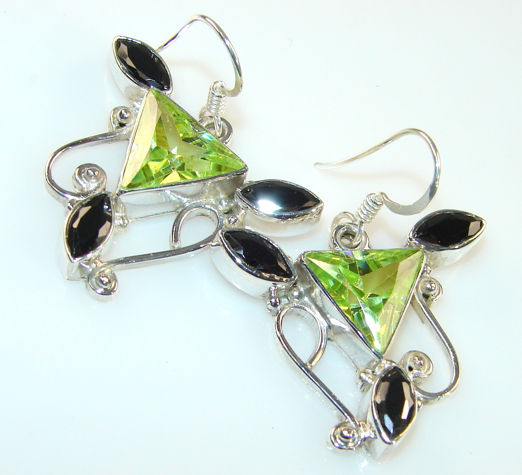Excellent Quality Of Black Onyx Sterling Silver earrings