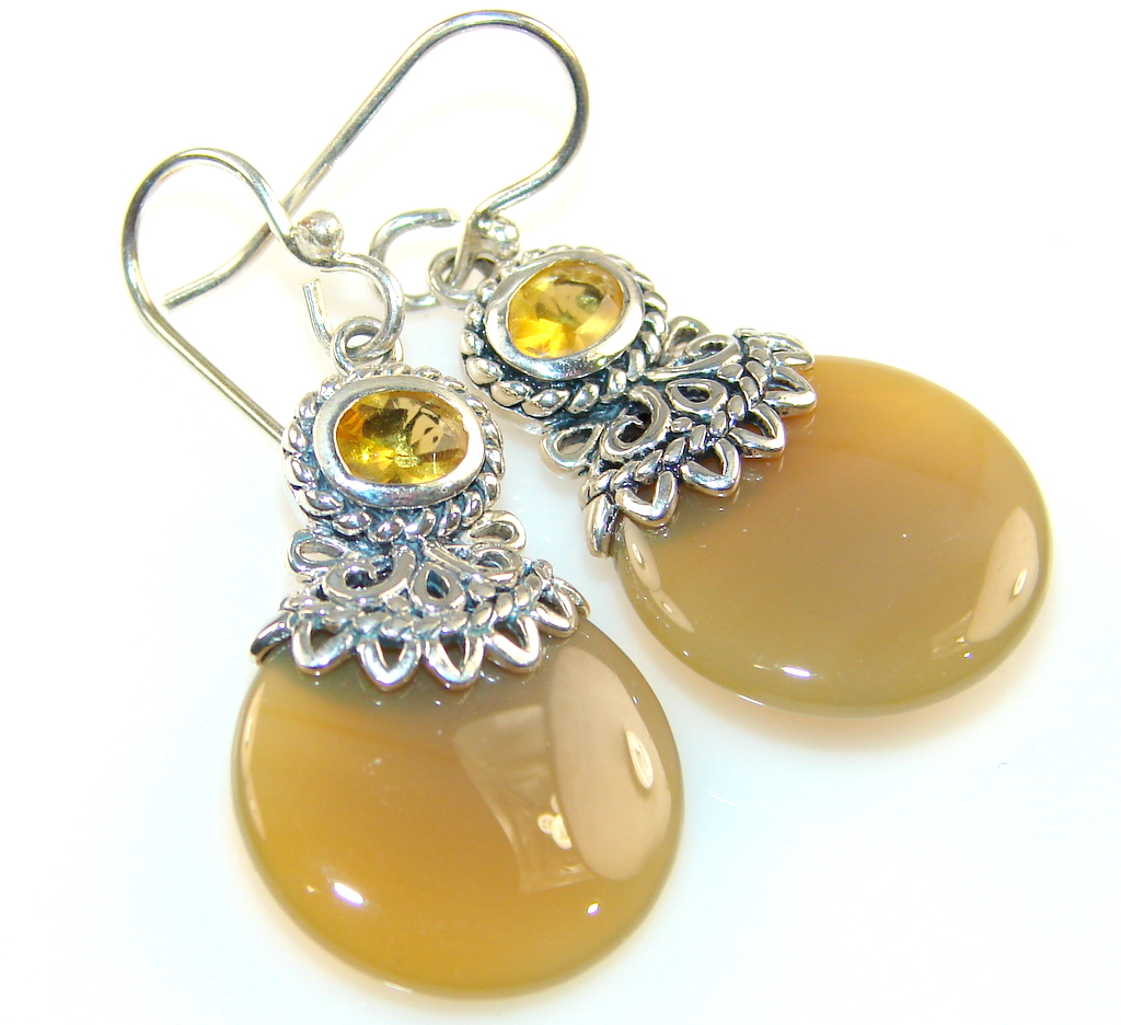 Beautiful Sweet Calcite Sterling Silver earrings