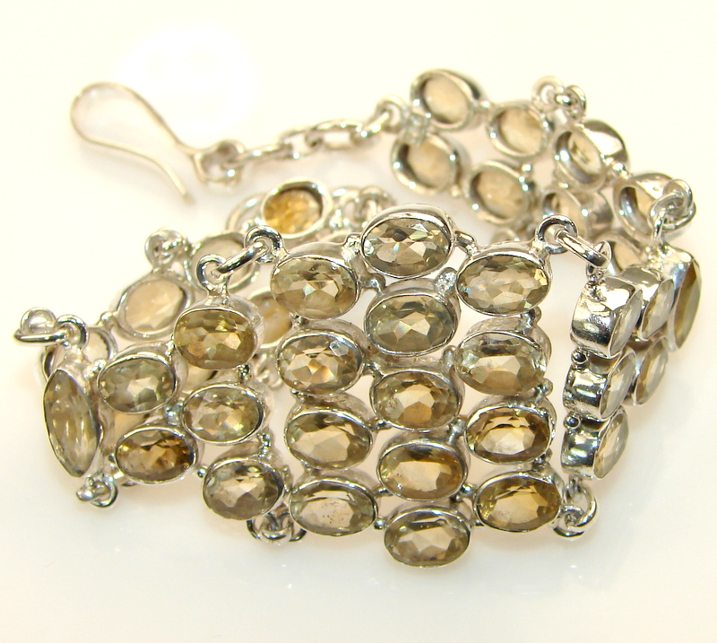 Beautiful Like a Sun Citrine Sterling Silver Bracelet