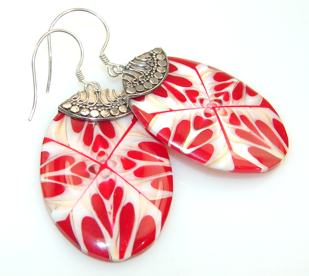 Excellent Quality Of Ocean Shell Sterling Silver earrings