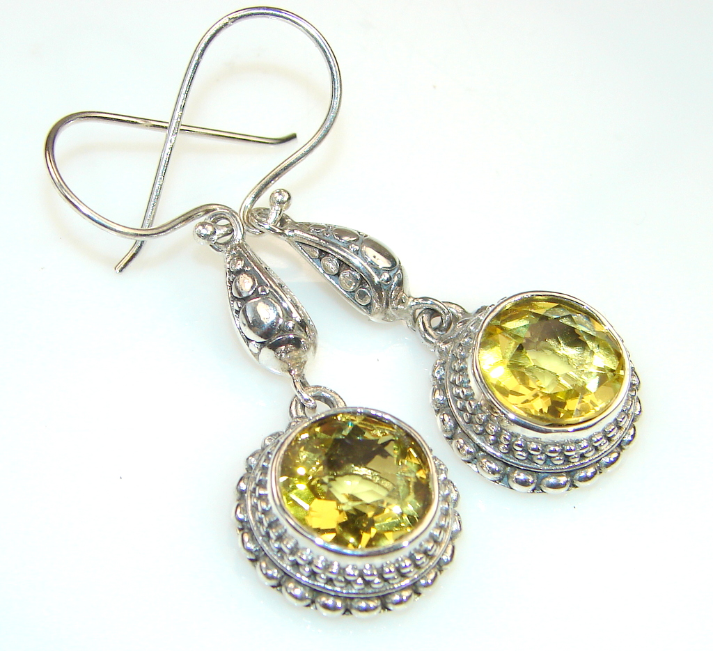 Beautiful Citrine & Sterling Silver earrings