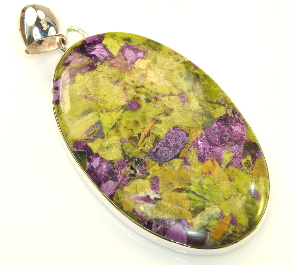 Natural Beauty Stitchite Sterling Silver Pendant