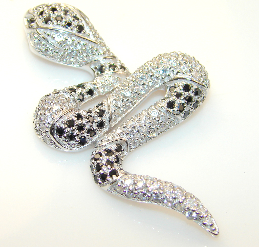 Beautiful White Topaz Sterling Silver Pendant