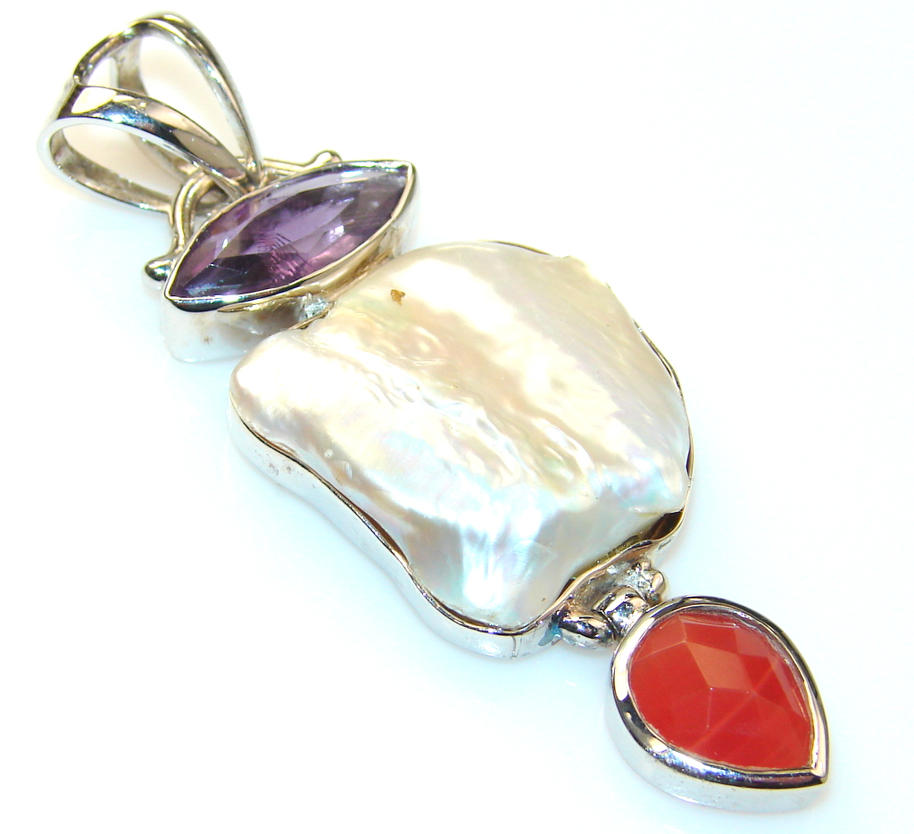 Artisan Design Blister Pearl Sterling Silver pendant
