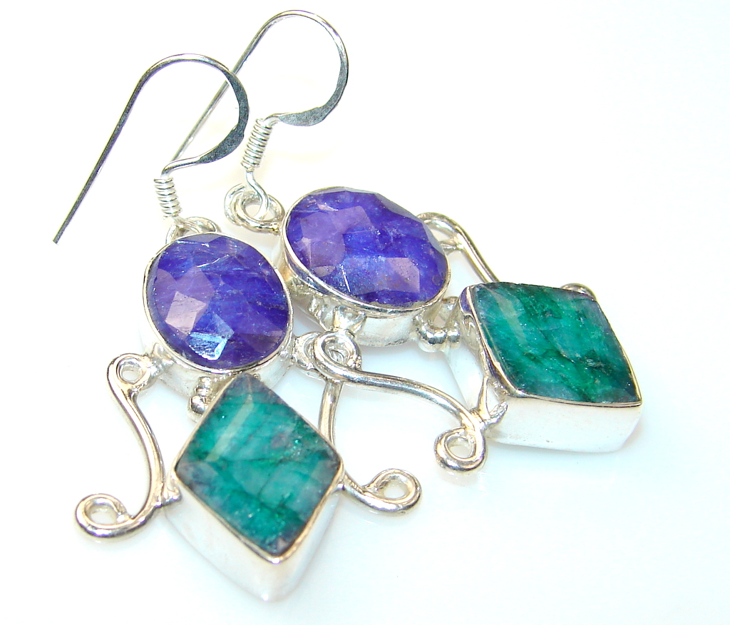 Passion Emerald Sterling Silver earrings