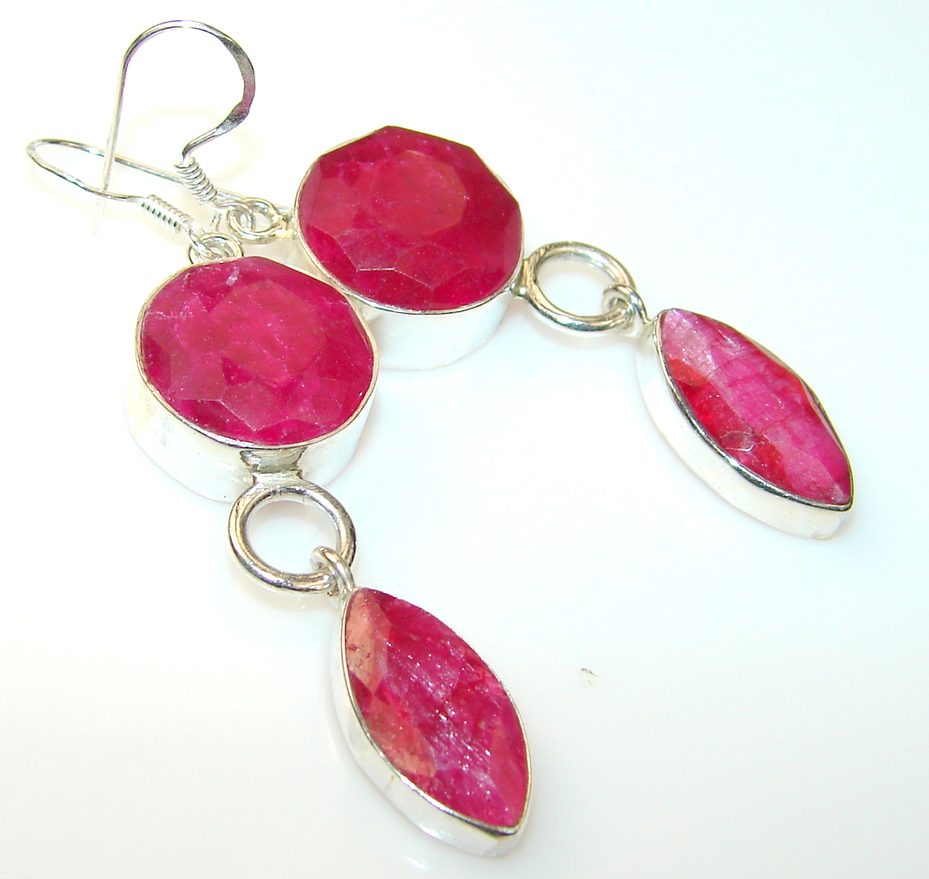 Expressions Ruby Sterling Silver earrings