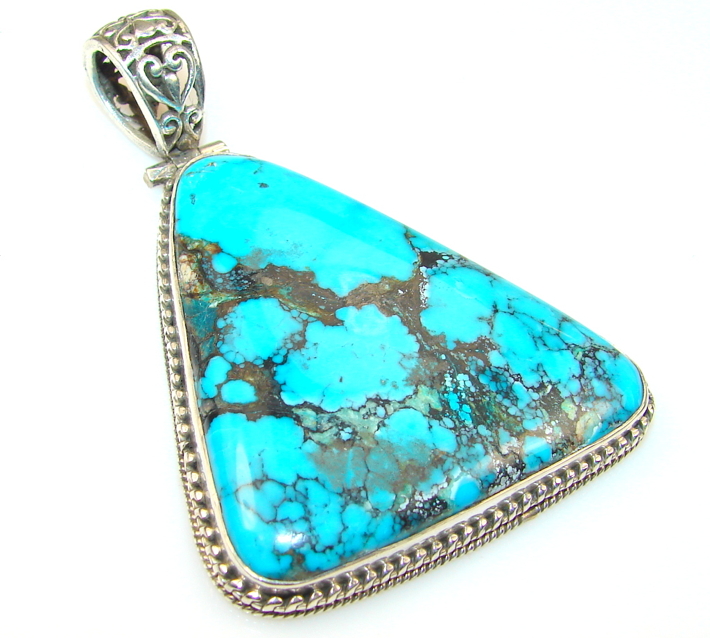 Amazing Turquoise Sterling Silver Pendant