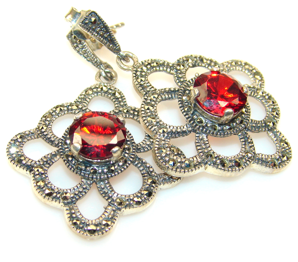 Best Friend Garnet Sterling Silver earrings