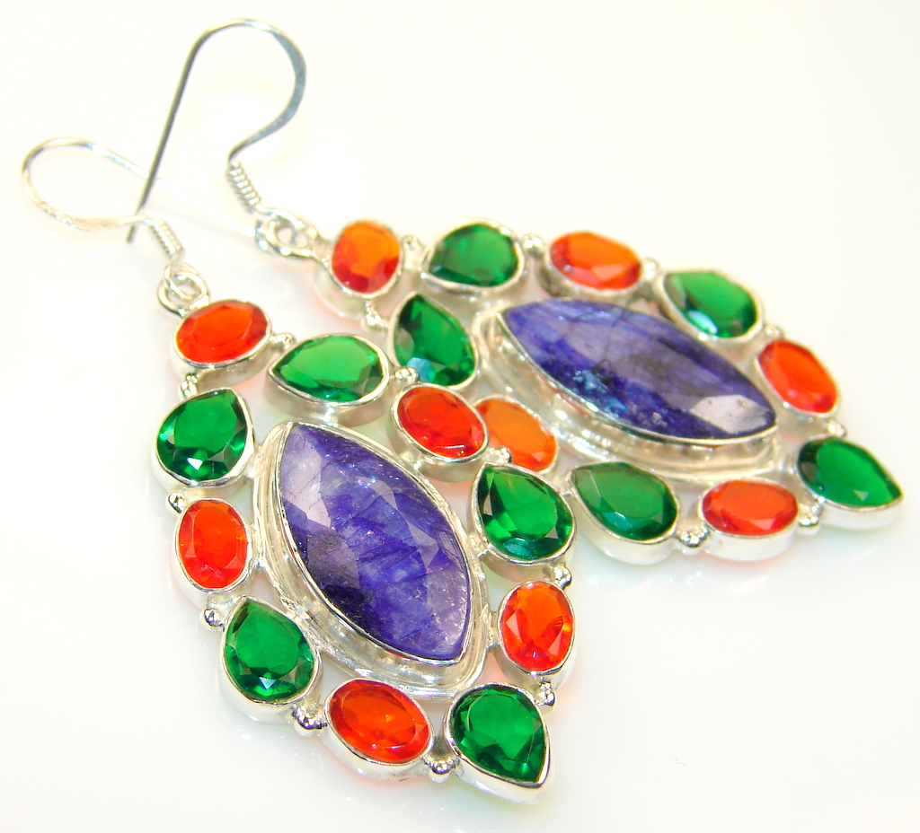 Prestige Sapphire Sterling Silver earrings